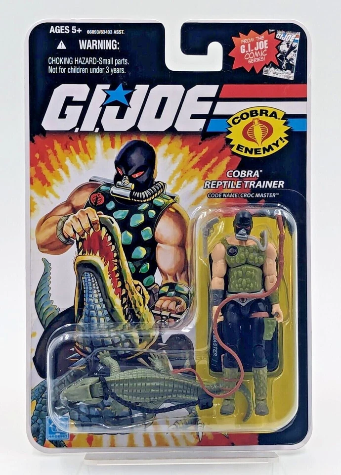 Hasbro Gi Joe 2008 25th Anniversary Comic Cobra Croc Master V3 Action Figure MOC