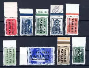 Lituania 1/9 OBERRAND ** MNH POSTFRISCH 230EUR (CA2989 - Imagen 1 de 1