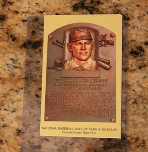 WILLIAM HAMILTON NED HANLON COOPERSTOWN HALL OF FAME POSTCARD CARD 
