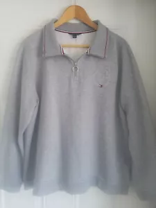 Women's Tommy Hilfiger Cotton Blend Heather Grey Stylish Relaxed Sweatshirt XXL - Picture 1 of 24