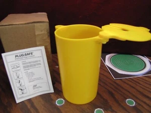 Enchufe de seguridad eléctrico amarillo enchufable bloqueo 3"x6" - Nuevo en caja - Imagen 1 de 4