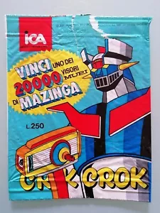 Busta Patatine MAZINGA Z - Crik Crok ICA 1980 - Ufo Robot Goldorak Mazinger - Foto 1 di 2
