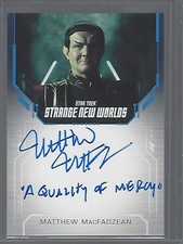 Star Trek Strange New Worlds Season 1 M. MacFadzean Inscription Autograph #01