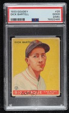 1933 Goudey Big League Chewing Gum R319 Dick Bartell #28 PSA 2 Rookie RC