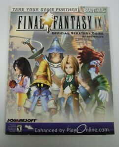 Final Fantasy IX (9) Official Strategy Guide Brady Sony Playstation Squaresoft