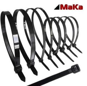 368 x 4,8 mm Kabelbinder schwarz Industriequalität UV beständig 100 - 5000 Stück - Bild 1 von 2