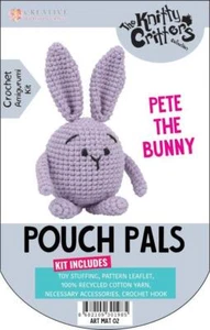 Knitty Critters - Pouch Pals - Pete The Bunny - Imagen 1 de 1