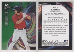 2018 Bowman Platinum Top Prospects Green /99 Cole Brannen #TOP-64