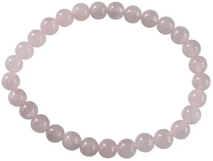 Bracelet Perles Rondes Quartz Rose - 6 mm - Picture 1 of 1