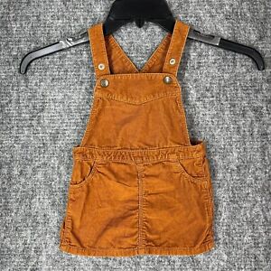 Old Navy Overalls Baby 18-24 Months Corduroy Skirt Dress Brown Stretch