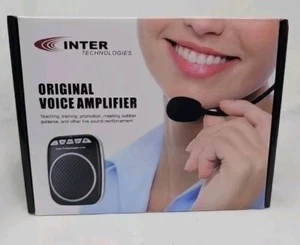 Amplificador de Voz Original Inter Technologies con Auriculares Micrófono Enseñanza Nuevo - Imagen 1 de 4