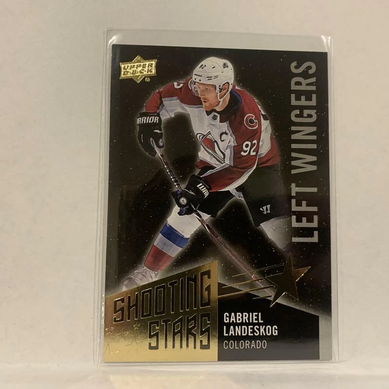 SSL-9 Gabriel Landeskog Colorado Avalanche Shooting Stars  2018-19 Upper Deck Ho - Image 1 of 2