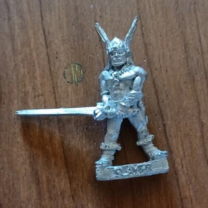 Game Workshop: Vintage Metal Miniature CO1 BARBARIAN - HAWKING THE SLAYER - Picture 1 of 1