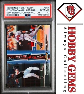 FRANK THOMAS ANDRES GALARRAGA PSA 10 1999 Finest Split Screen Refractor #SS7B - Picture 1 of 3