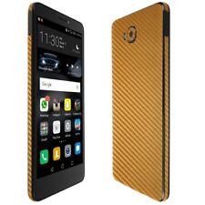Skinomi TechSkin Gold Carbon Fiber & Screen Protector for Huawei Ascend XT