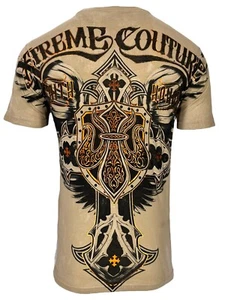Camiseta para hombre Xtreme Couture by Affliction LOCKDOWN motociclista cruz S-5XL - Imagen 1 de 8
