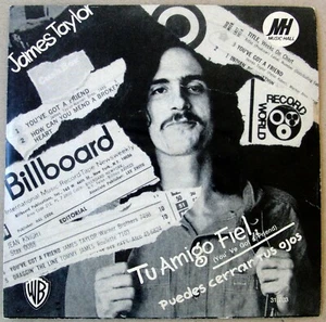 JAMES TAYLOR 7" PS PROMO TOP Rare SOUTHAMERICA Ed. 1971 You've Got A Friend - Picture 1 of 4