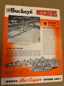 PUBLICIDAD VINTAGE DE GARWOOD INDUSTRIES -9 MODELOS DE DIJADORA BUCKEYE - Imagen 1 de 3