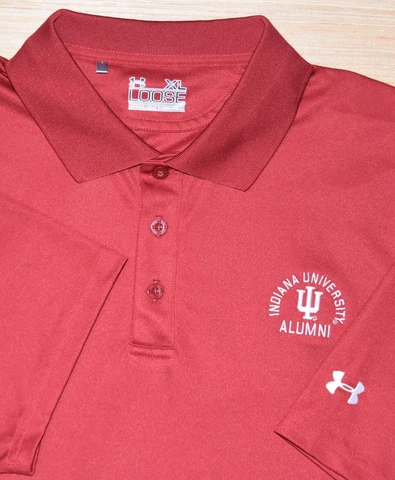 Under Armour Indiana Hoosiers Alumni Stretch Polo Golf Shirt Men XL Red S/S NCAA Cover