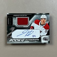 2022-23 Upper Deck SPx JORDAN HARRIS RC Rookie Auto Jersey #027/375 Canadiens D