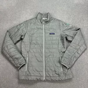 Patagonia Jacket Womens Small Grey Nano Puff Primaloft Insulated Puffer Ladies - Bild 1 von 10