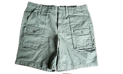 Pantalones Cortos John Blair Adjust a Band Para Hombre Talla: 38 Poctets Caqui Verde Algodón Nuevos Foto 1 de 4