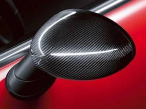 NEW GENUINE MINI F54 F55 F56 F57 F60 CARBON FIBRE MIRROR COVER SET 51142354960/1 - Picture 1 of 3