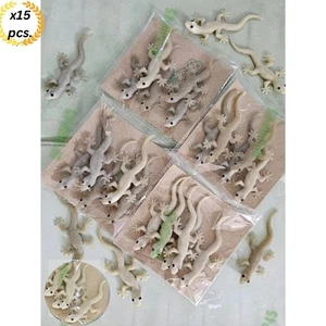 15 PCS Fake Lizard Rubber Toys – Realistic Gecko Reptile Prank, Scary Joke Props - Picture 1 of 12