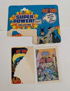 Vintage 1986 Kenner DC Super Powers Batman Action Figure Comic & Bio Card Lot - Picture 1 of 5