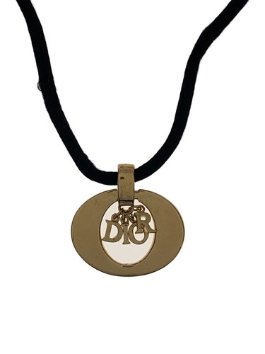 Collana Christian Dior top nero donna