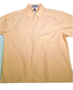 Big Dogs Button Up Shirt Men’s Size Large Orange Short Sleeve - Picture 1 of 6
