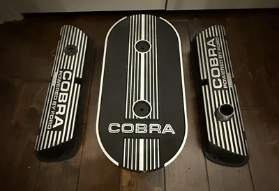 1967 1968 Shelby GT350 оригинальный Cobra овальный воздухоочиститель и крышки клапанов OEM - Изображение 1 из 4