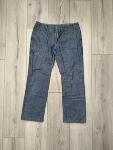 Pantalones de mezclilla para mujer Joseph pierna recta talla M azul detalles de bolsillo - Imagen 1 de 8