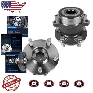 Subaru Rear Wheel Bearing & Hub Assembly - Precision Fit, Low Noise, Set of 2 - Foto 1 di 10
