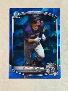2025 Bowman Chrome Sapphire Charlie Condon #BCP-248 Rockies - Bild 1 von 2
