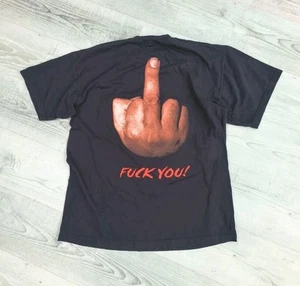 Camiseta Machine F**Kin Head F**K You Vintage 2000 Tour Band Talla XL Negra - Imagen 1 de 8