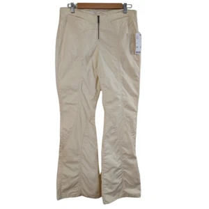 Silence Noise Jeans Womens 4 Curvy Bootcut Beige Striped Urban Outfitters - Picture 1 of 12
