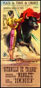 Bullfighting - Plaza De Toros De Linares #1 Canvas Art Poster 12"x 24" - Picture 1 of 1