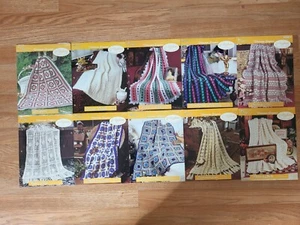 Lot 11+ Needlecraft Shop Afghan Patterns Collectors Series Victorian Elegance - Picture 1 of 11