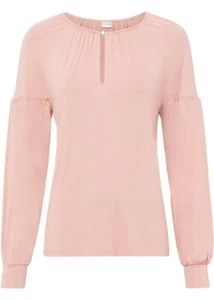 Shirt mit Raffung Gr. 40/42 Vintagerosa Damen Langarmshirt Bluse Oberteil Neu* - Bild 1 von 1