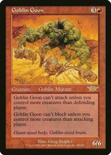 Goblin Goon Legions NM Red Rare MAGIC THE GATHERING MTG CARD