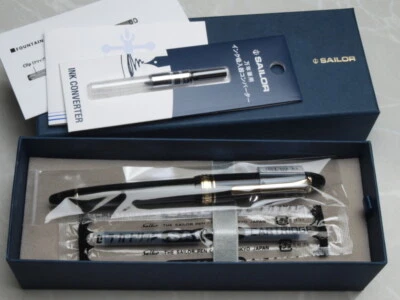 Sailor Profit Light Gold Trim 14K Music-Nib 11-1038-920 avec convertisseur ne... - Photo 1/4