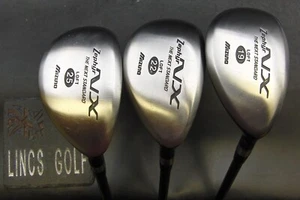 Set of 3 Mizuno Zephyr NX 19°,22°,25° Hybrids Regular Graphite Shafts & H/Covers - Picture 1 of 7