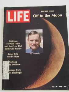 Life Magazine Special Issue Off to the Moon July 4 1969 Neil Armstrong - Picture 1 of 4