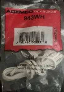 ADEMCO HONEYWELL 943WH, Super-Mini magnetic contacts, NEW in bags, 10 available - Picture 1 of 2