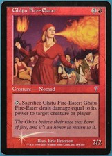 Ghitu Fire-Eater FOIL 7th Edition HEAVILY PLD Uncommon CARD (239194) ABUGames