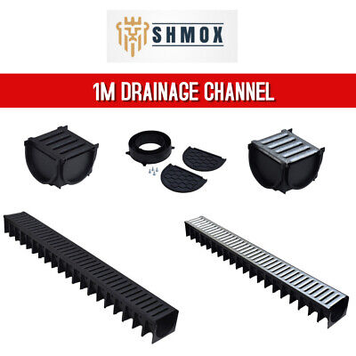 Drain Channel 1M Heavy Duty Galvanized Or Plastic For All - Driveway & Patio • 59.99£