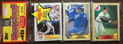 Topps Rack Pack Darryl Strawberry As 1987 brillante y Cory Snyder mostrando F6020411 Foto 1 de 4