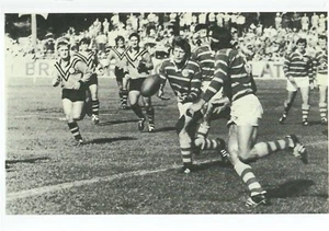 PHOTOGRAPH , SPORT , RUGBY LEAGUE,BALMAIN TIGERS v PARRAMATTA EELS c 1960's - Picture 1 of 1