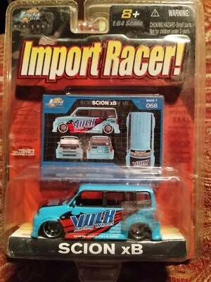 Rueda de carreras Jada Toys Import Racer Scion Xb en Baby Blue Wave 7 068 Volk Foto 1 de 4